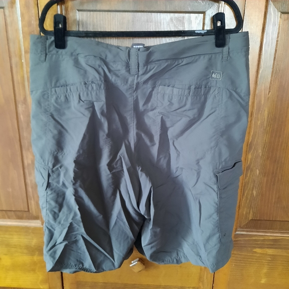 REI Shorts Rei Dark Gray Nylon Cargo Hiking Shorts Poshmark